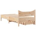 vidaXL Posteľný rám so zásuvkami 75x190 cm masívna borovica
