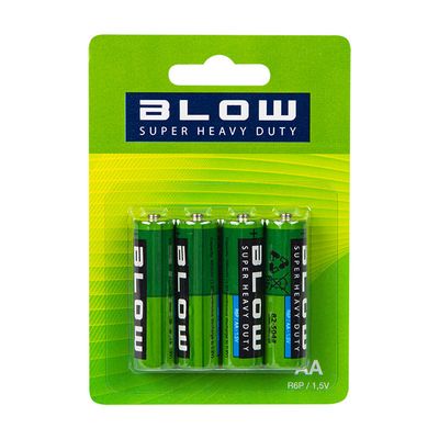 Batéria AA (LR6) Zn-Cl BLOW Super Heavy Duty 4ks / blister