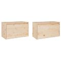 vidaXL Nástenné skrinky 2 ks 60x30x35 cm masívne borovicové drevo