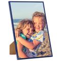 vidaXL Fotorámiky na stenu alebo stôl 5 ks modré 29,7x42 cm MDF