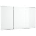 vidaXL Magnetická biela tabuľa skladacia 180x100x1,7 cm hliník
