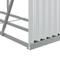 vidaXL Držiak na polená strieborný 180x45x100 cm pozinkovaná oceľ