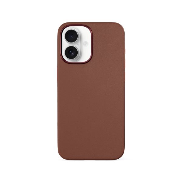 Epico Mag+ kožený kryt iPhone 16 Plus - hnědá