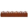 vidaXL Obrubníky trávnika 20 ks 103 x 0,05 x 22 cm Hrdzavý