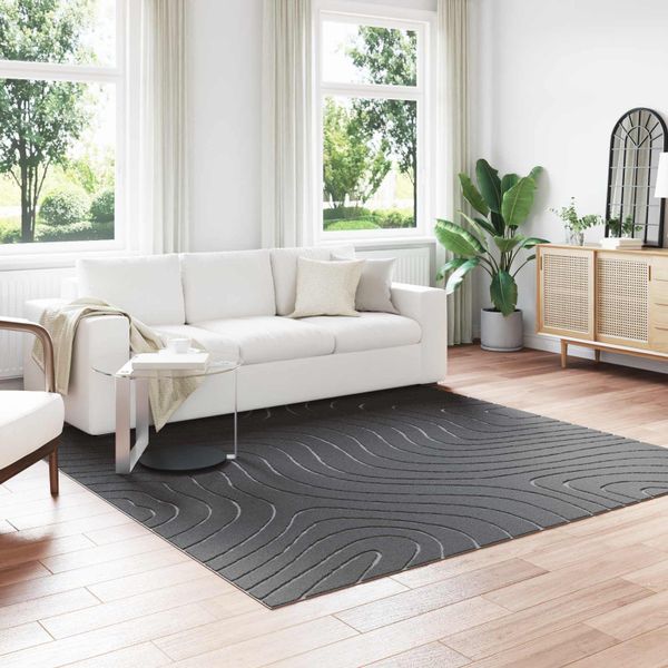 vidaXL Kusové koberce PALMERAS Antracit 240 x 240 cm Polyester