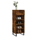 vidaXL Botník dymový dub 40x36x105 cm spracované drevo