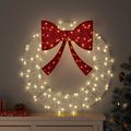 vidaXL Veniec 60 LED Teplá biela 76 x 76 x 8,5 cm Akryl