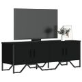 vidaXL TV stolík čierny 122x34x41 cm kompozitné drevo