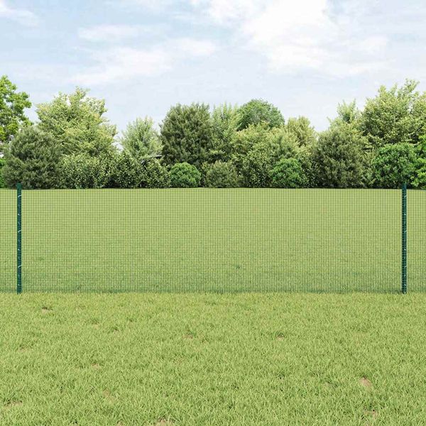 vidaXL Zváraný drôtový plot s podperou 100 x 0,6 m PVC potiahnutá oceľ