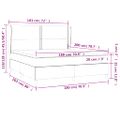 vidaXL Posteľný rám boxsping s matracom tmavomodrý 180x200 cm zamat