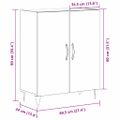 vidaXL Servírovacia skriňa Čierny dub 69,5 x 34 x 90 cm