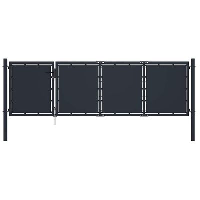 vidaXL Záhradná brána z ocele 350x75 cm antracitová