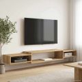 vidaXL Nástenný TV kabinet Nástenná montáž Dub artisan