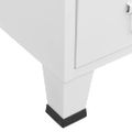 vidaXL Industriálna skriňa biela 67x35x107 cm oceľová