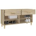 vidaXL Botník dub sonoma 102x35x55 cm spracované drevo