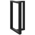 vidaXL Nohy barového stola v tvare T, 2 ks, čierne, 60x35x(90-91) cm, oceľové