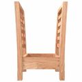 vidaXL Stojan na časopisy 40x26,5x38,5 cm masívny orech