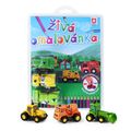 Živá omalovánka stavba 3 ks