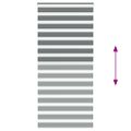 vidaXL Zebra roleta tmavošedá 95x230 cm šírka látky 90,9 cm polyester