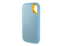 SanDisk Extreme Portable V2 - SSD - šifrovaný - 2 TB - externý (prenosný) - USB 3.2 Gen 2 (USB-C konektor) - AES 256 bitov - azúrovo modrá
