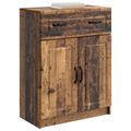 vidaXL Servírovacia skriňa so zásuvkou Staré drevo 66 x 34,5 x 87 cm