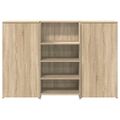 vidaXL Recepčný stôl dub sonoma 155x50x103,5 cm kompozitné drevo