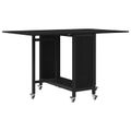 vidaXL Skladací jedálenský stôl s kolieskami 130 x 80 x 76,5 cm
