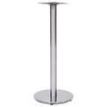 vidaXL Noha pre bistro stôl strieborná Ø45x107 cm nehrdzavejúca oceľ