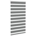 vidaXL Zebra roleta tmavošedá 70x100 cm šírka látky 65,9 cm polyester