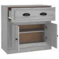 vidaXL Komoda sivá sonoma 70x35,5x67,5 cm spracované drevo