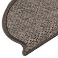 vidaXL Samolepiace nášľapy na schody, sisalový vzhľad 15 ks 65x21x4 cm