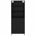 vidaXL Highboard 2 ks Čierny dub 69,5 x 34 x 180 cm Kompozitné drevo
