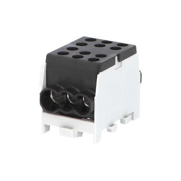 Svorkovnica rozbočovacia HLAK 35-1/4 M2 S, 125A, 1pól., AL/CU, IP20, čierna, na DIN /2080182