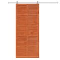 vidaXL Zavesené posuvné dvere 80 x 2,5 x 208 cm Borovicový masív