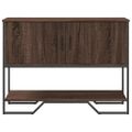 vidaXL Konzolový stolík hnedý dub 100x35x74,5 cm kompozitné drevo