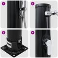 vidaXL Exteriérová slnečná sprcha 20 l PVC a hliník Čierna