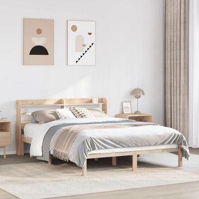 vidaXL Posteľ bez matraca 160x200 cm masívna borovica