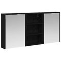 vidaXL Set kabinetov do kúpeľne 3 ks 126 x 16 x 62.5 cm