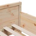 vidaXL Rám postele s predĺžiteľným matracom Hnedá 80 x 200 cm