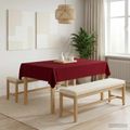 vidaXL Uterák na stôl Obdĺžnikový Víno červené 140 x 180 cm