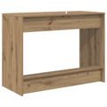 vidaXL Postelový stôl Dub artisan Kompozitné drevo 100 x 45 x 75 cm