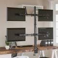 vidaXL Držiak monitora čierny oceľový VESA 75/100 mm