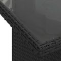 vidaXL Súprava záhradných pohoviek 5 ks Čierna Poly ratan