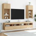vidaXL TV skrinky s LED svetlami 2 ks dub sonoma 40,5x30x90 cm