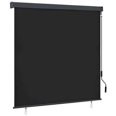 vidaXL Vonkajšia zatemňovacia roleta antracitová 170x250 cm