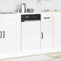 vidaXL Panel umývačky riadu Kalmar lesklá biela 45x1,5x57 cm kompozitné drevo