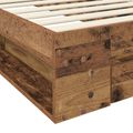 vidaXL Rám postele so skladom Staré drevo 80 x 200 cm Kompozitné drevo