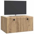 vidaXL Nástenná TV skrinka 59,5 x 41 x 30 cm Dub artisan