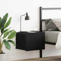 vidaXL Nočný stolík Čierny dub 40 x 30 x 30 cm Kompozitné drevo
