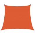 vidaXL Slnečná plachta 160 g/m² lichobežníková oranžová 4/5x4 m HDPE